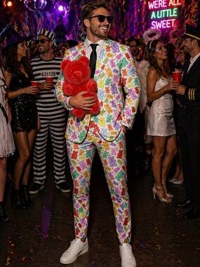 GUMMY BEARS MEN'S PARTY COSTUMES-THEME PARTY SUIT SET-BLAZER PANTS